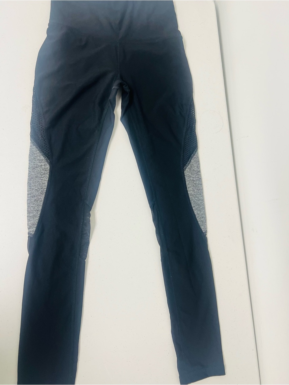 Xersion Navy Jeggings with Gray Side Panels